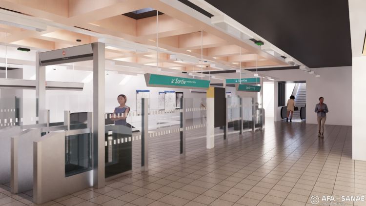 Projet ligne a Kennedy - Salle des billets 1