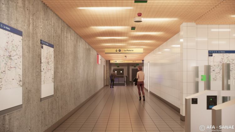Projet ligne a Kennedy - Salle des billets 2