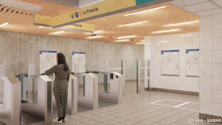 Projet ligne a Kennedy - Salle des billets 3