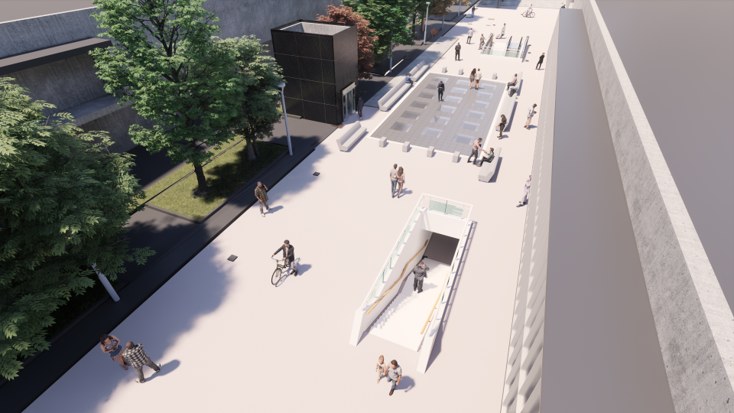 Projet ligne a Kennedy - Dalle Kennedy